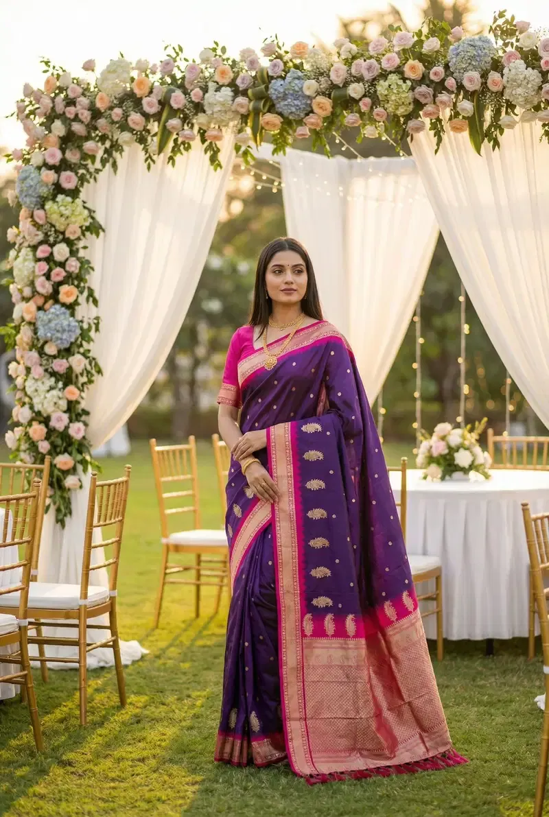 Nx Mango Soft Banarasi Zari Weaving Fancy Silk Saree Collection Sarees