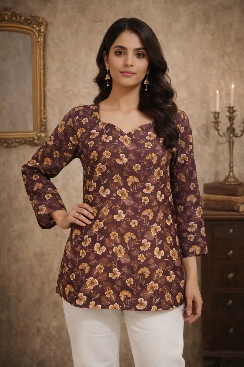 Aawiya Vol 06 Digital Printed Fancy Short Top Collection