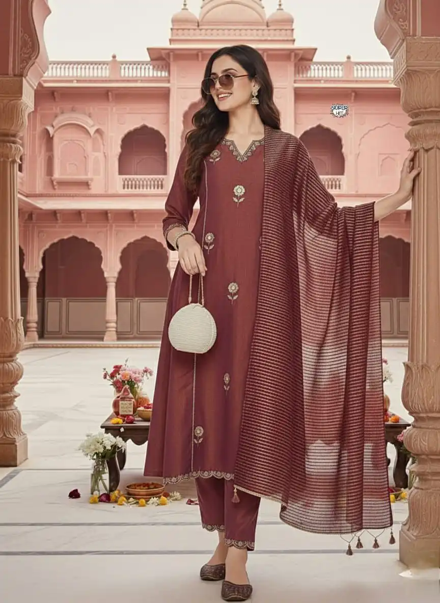 Laxmy Vol 69 Embroidery Kurti Pant With Dupatta Collection
