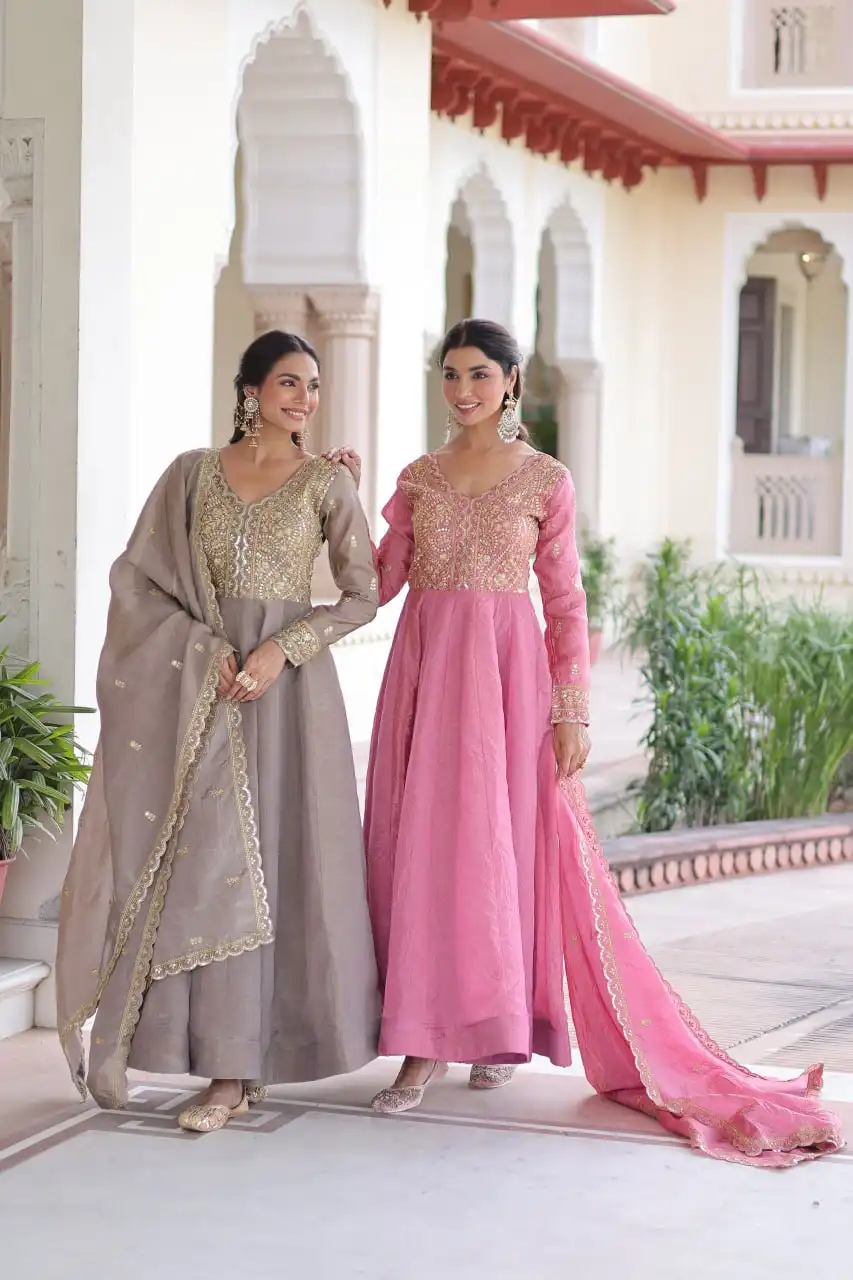 Mohini 9323 Designer Gown Dupatta Wholesale Market in Surat