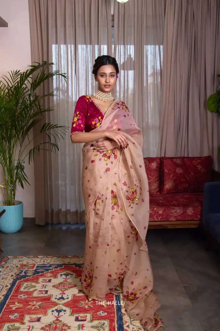 Laxmy Vol 81 Flower Printed And Cut Dana Handwork Saree Collection