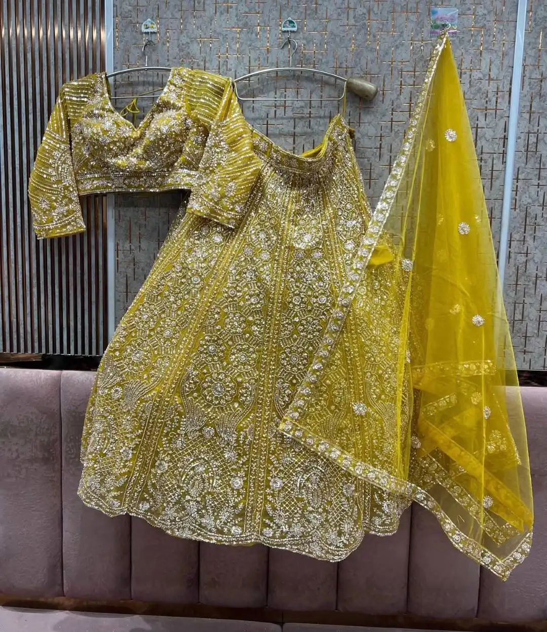 DKT 5171B Heavy Designer Work Lehenga Choli For Haldi Function