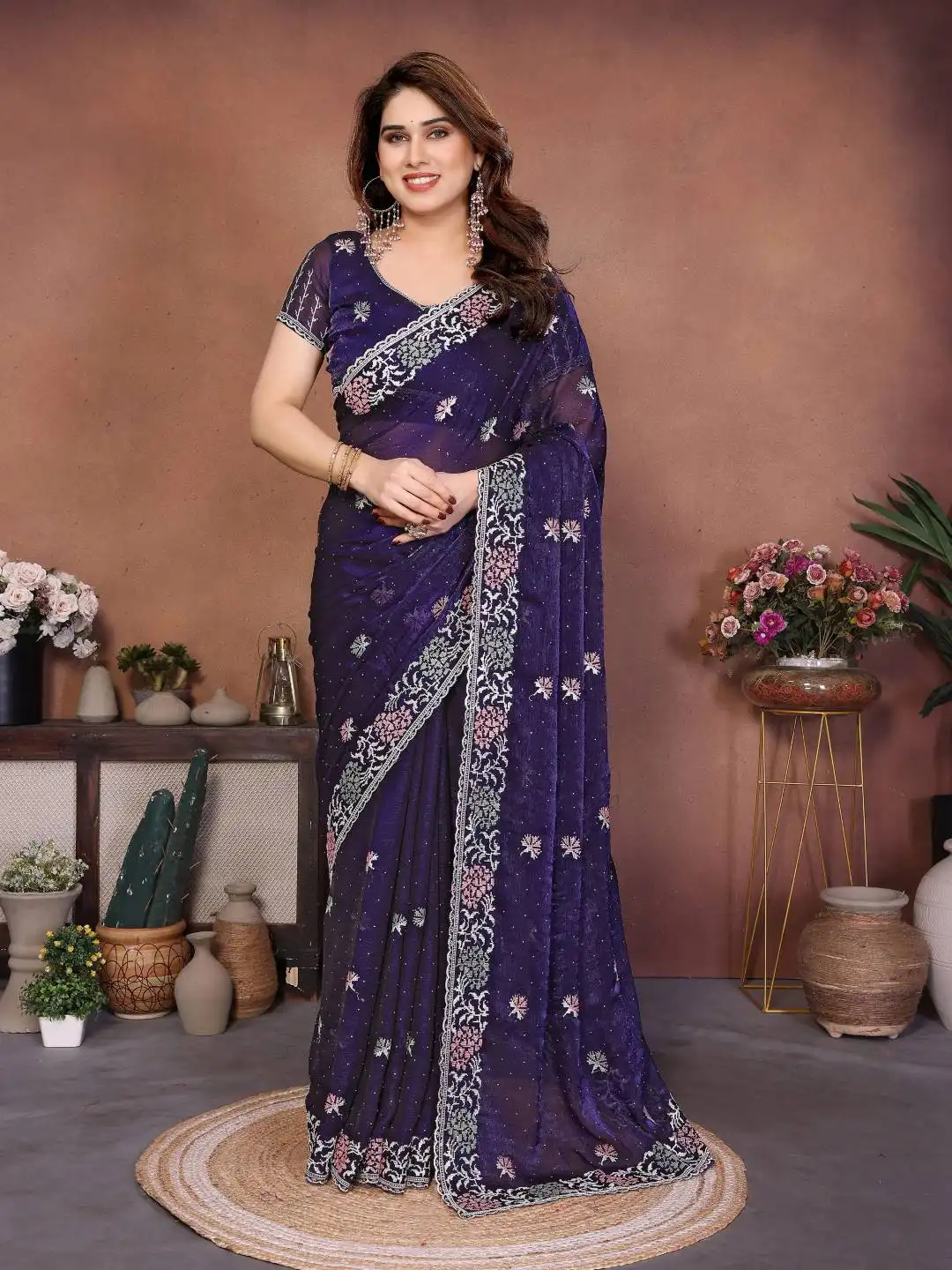 Kiara Starbucks 3 Embroidery Sirosky Work Party Wear Saree