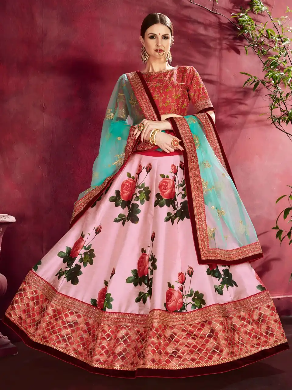 Zeel 7502 Floral Printed Occasions Lehenga Choli Collection