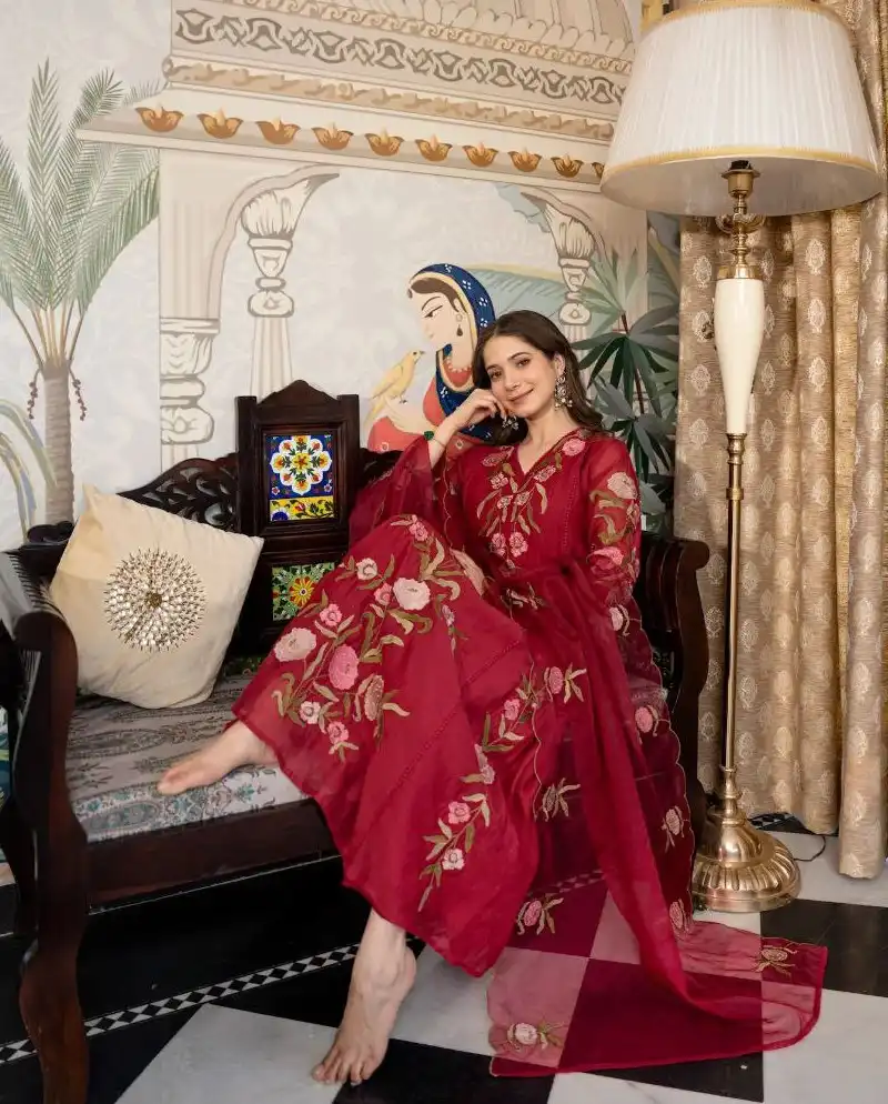 ATQ Vol 62 Embroidery Threads Work Readymade Dress For Women