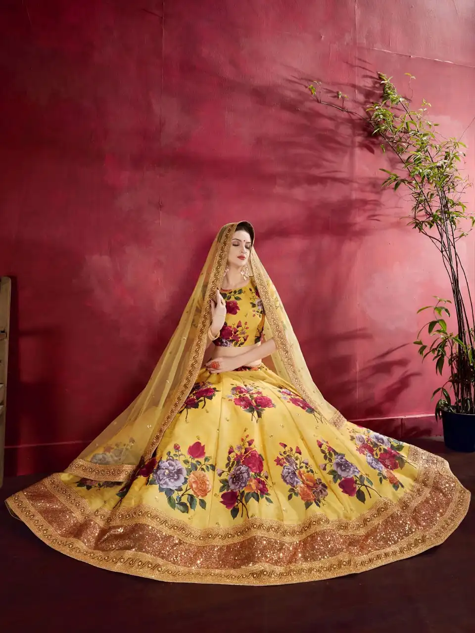 Zeel 7507 Digital Floral Printed Haldi Occasion Lehenga Choli