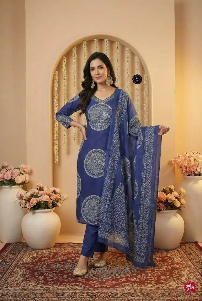 Laxmy Vol 79 Cotton Printed Festival Kurti Pant With Dupatta