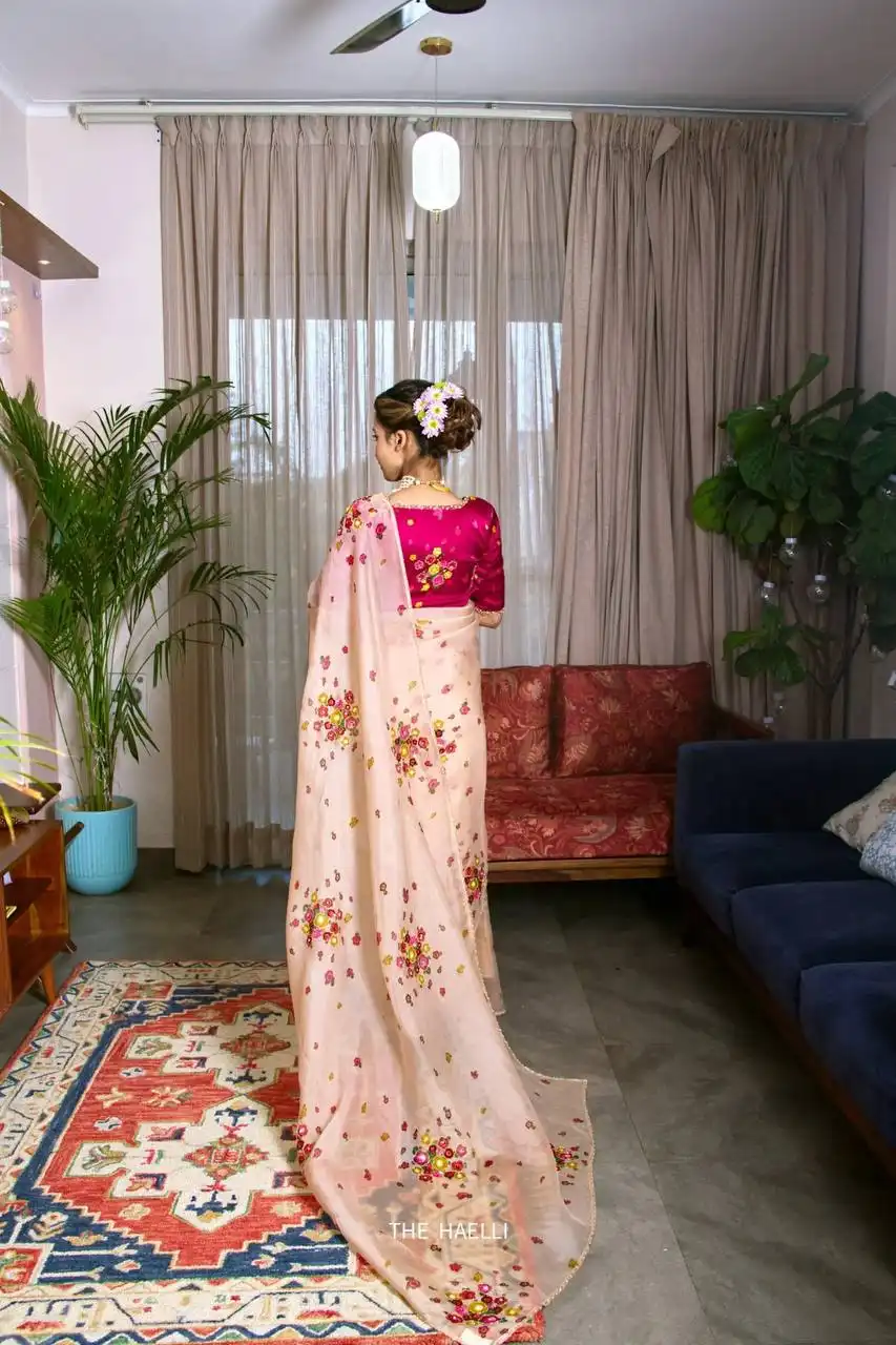 WMS Vol 166 Flower Printed And Cut Dana Handwork Saree Collection