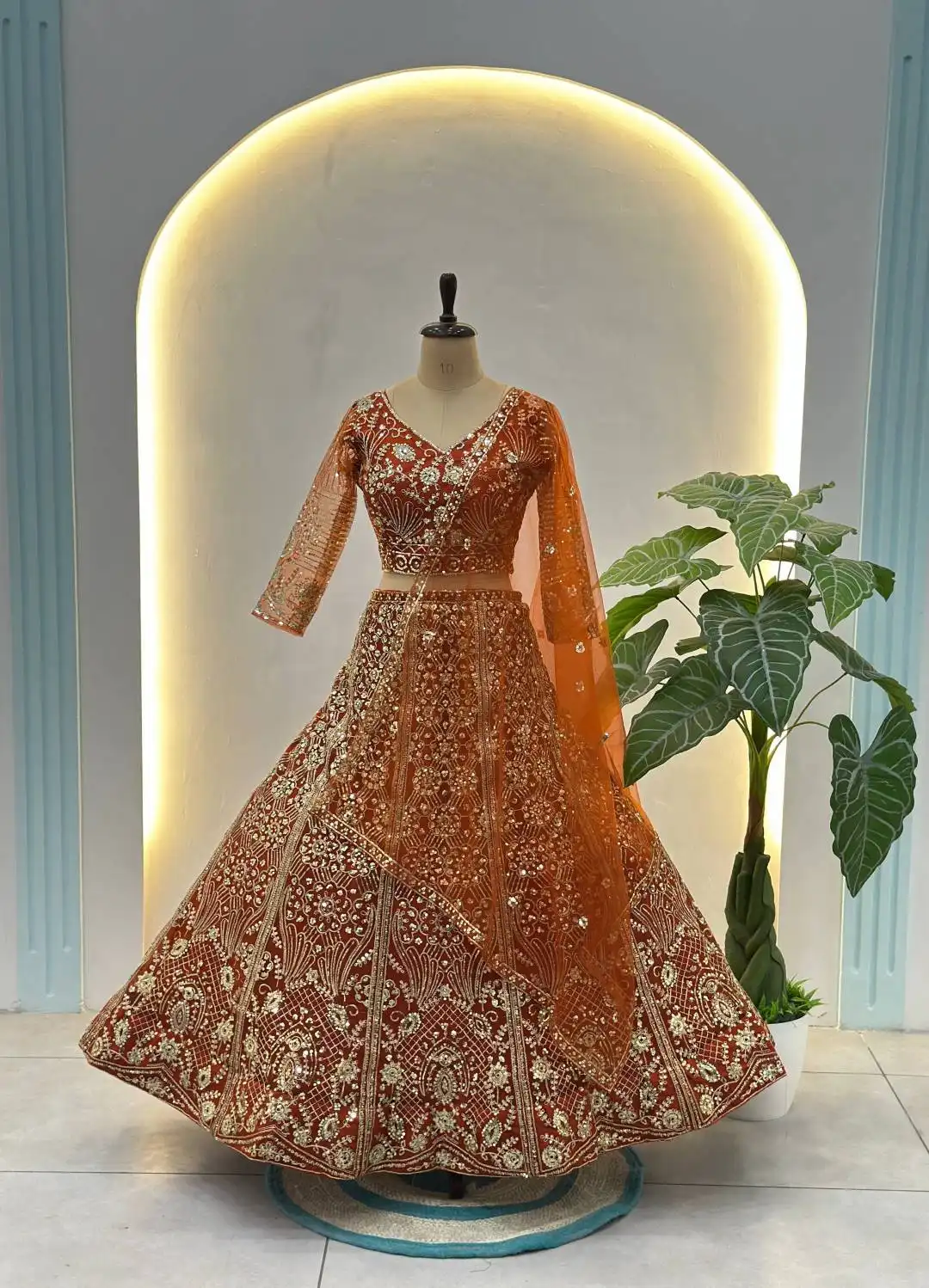 DKT 5171A Sequins Embroidery Wedding Lehenga Choli Collection