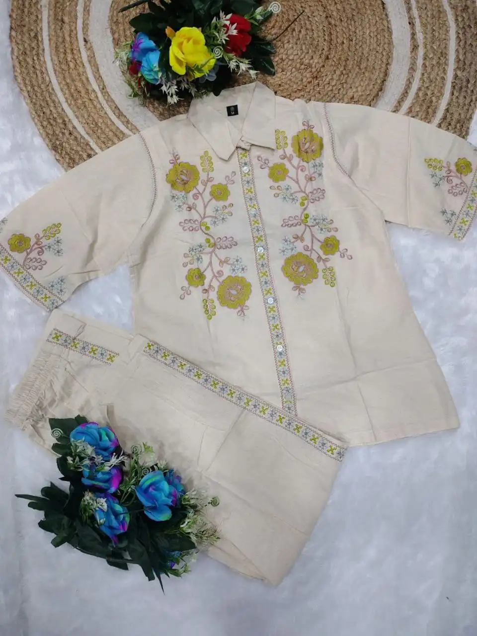 Zarin Vol 101 Handloom Embroidery Work Co Ord Set Collection