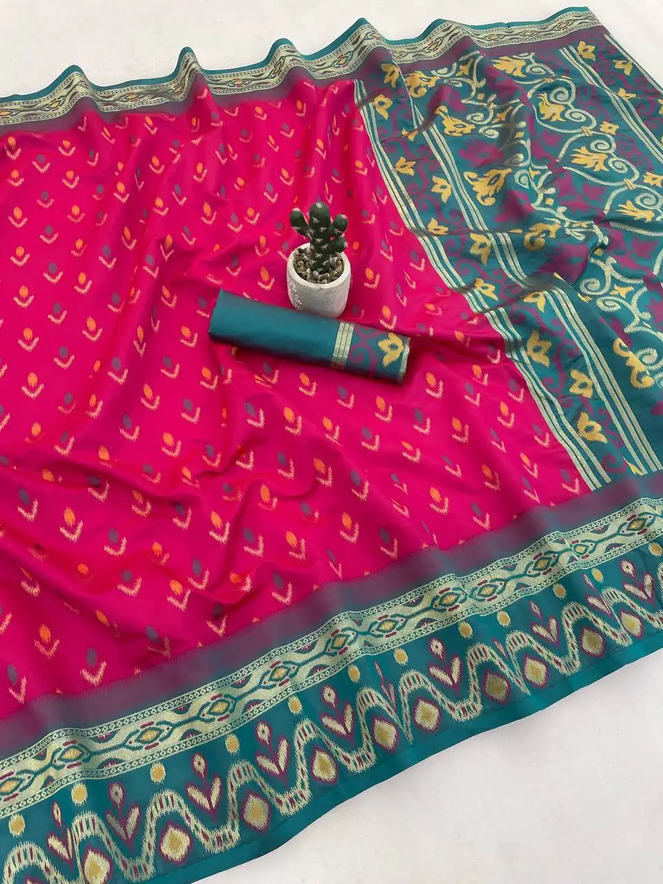 Laxmi 1052 Flowers And Mina Designer Saree Festive Collection