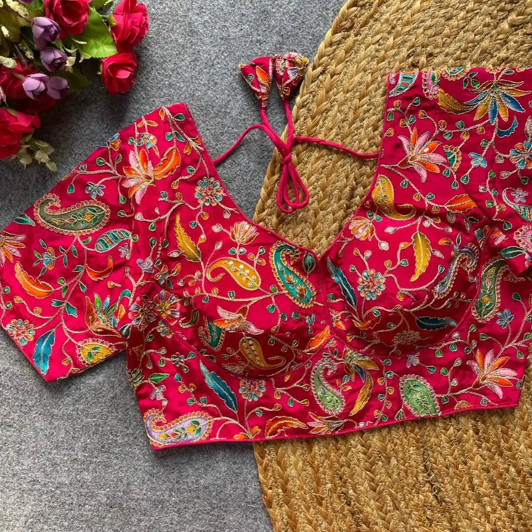 Mrunal Vol 109 Position Printed Embroidery Blouse Wholesale