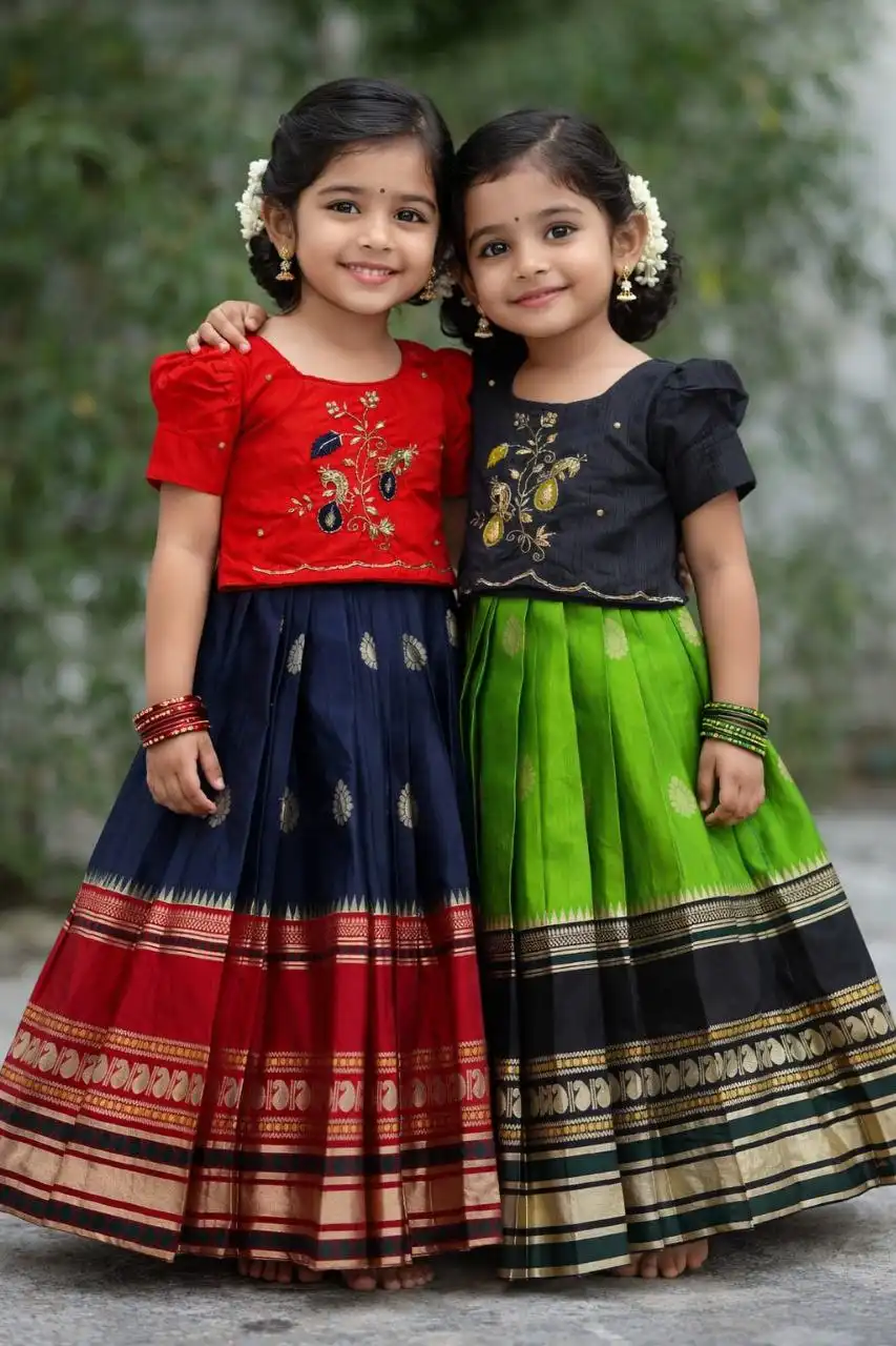 Pari Vol 108 Silk Designer Kids Lehenga Choli Collection