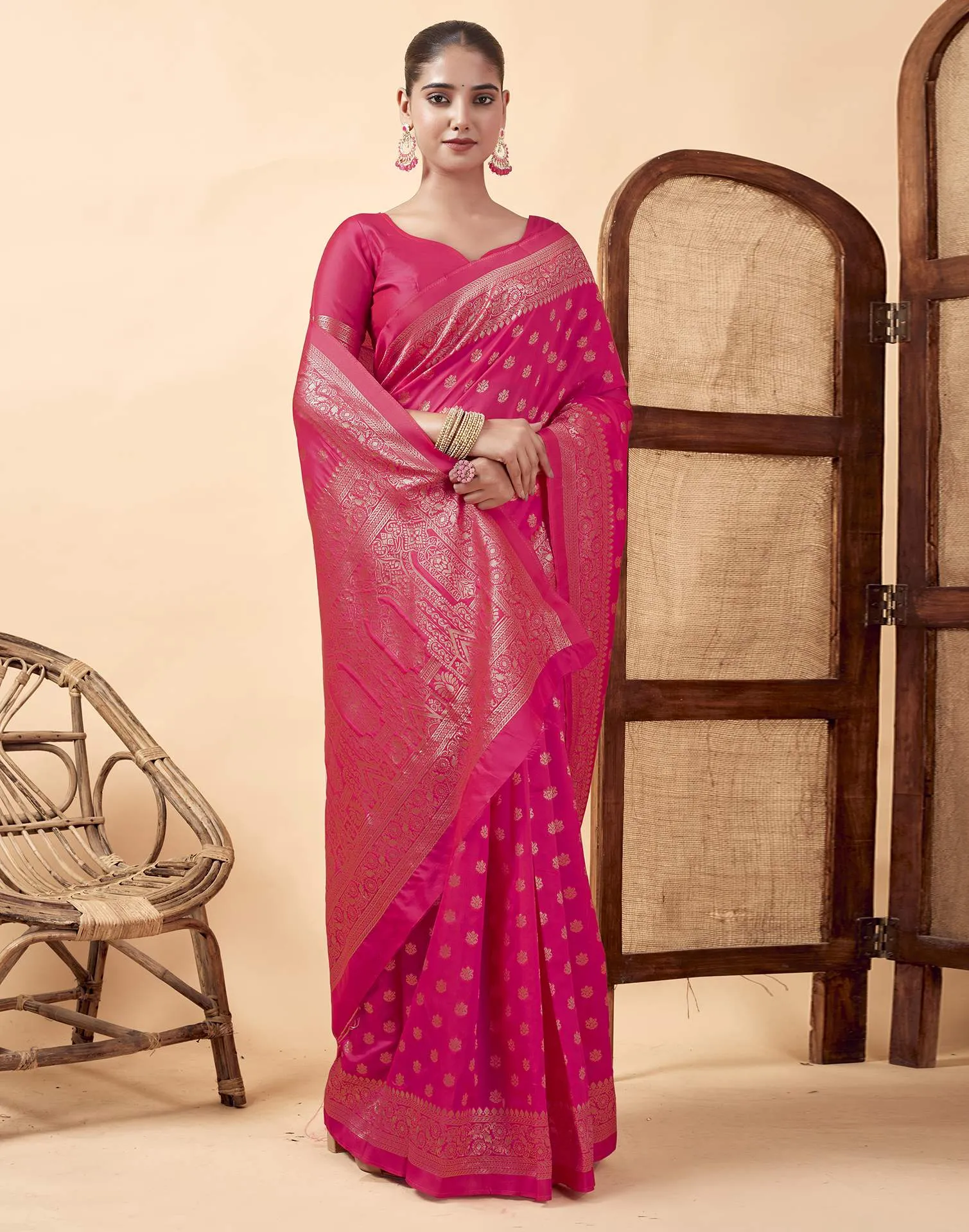 Sm Pari 122 Leem Silk Woven Work Festival Saree Collection Sarees