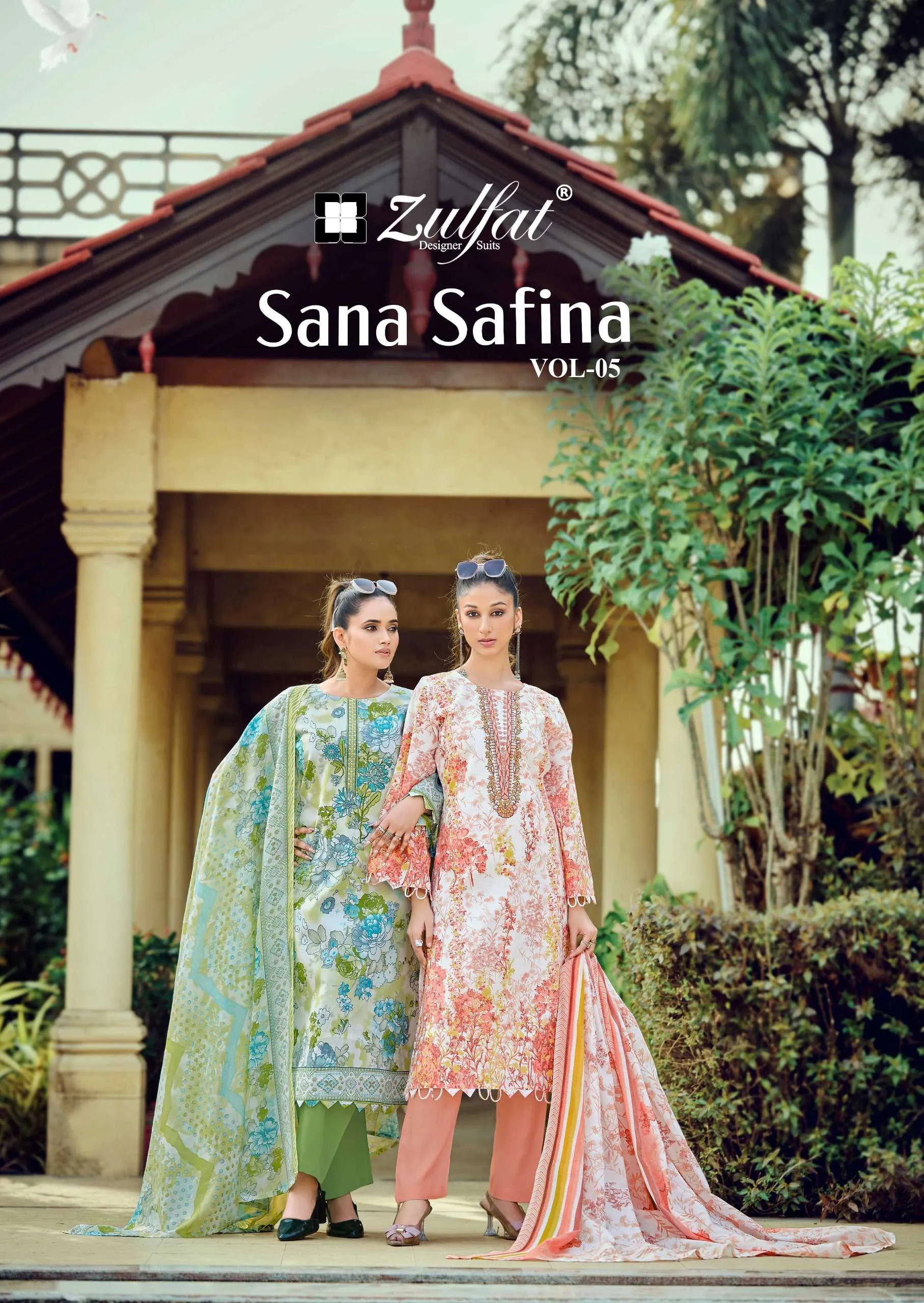 Zulfat Designer Suits Sana Safina Vol 5 Unstitched Suits